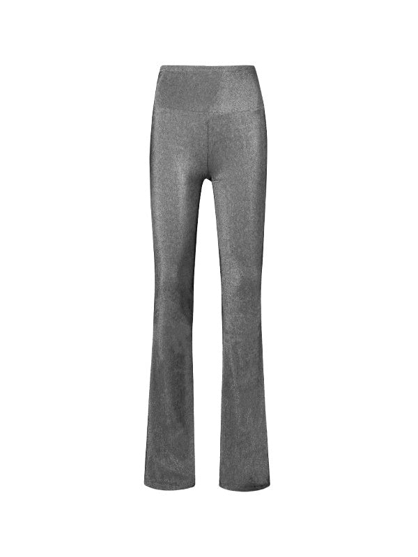 High Waist Thin Stretch Flared Trousers