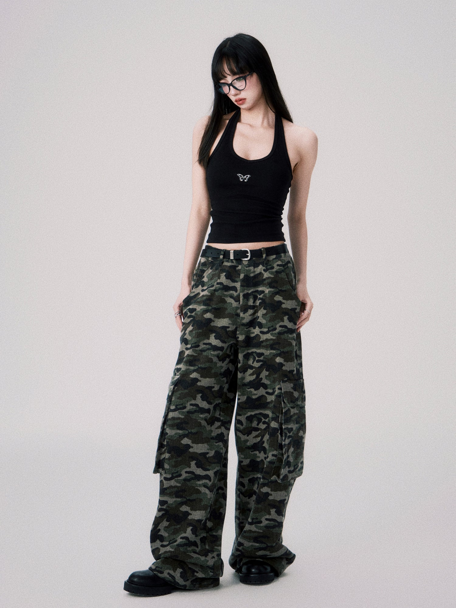 Loose Camouflage Cargo Pants