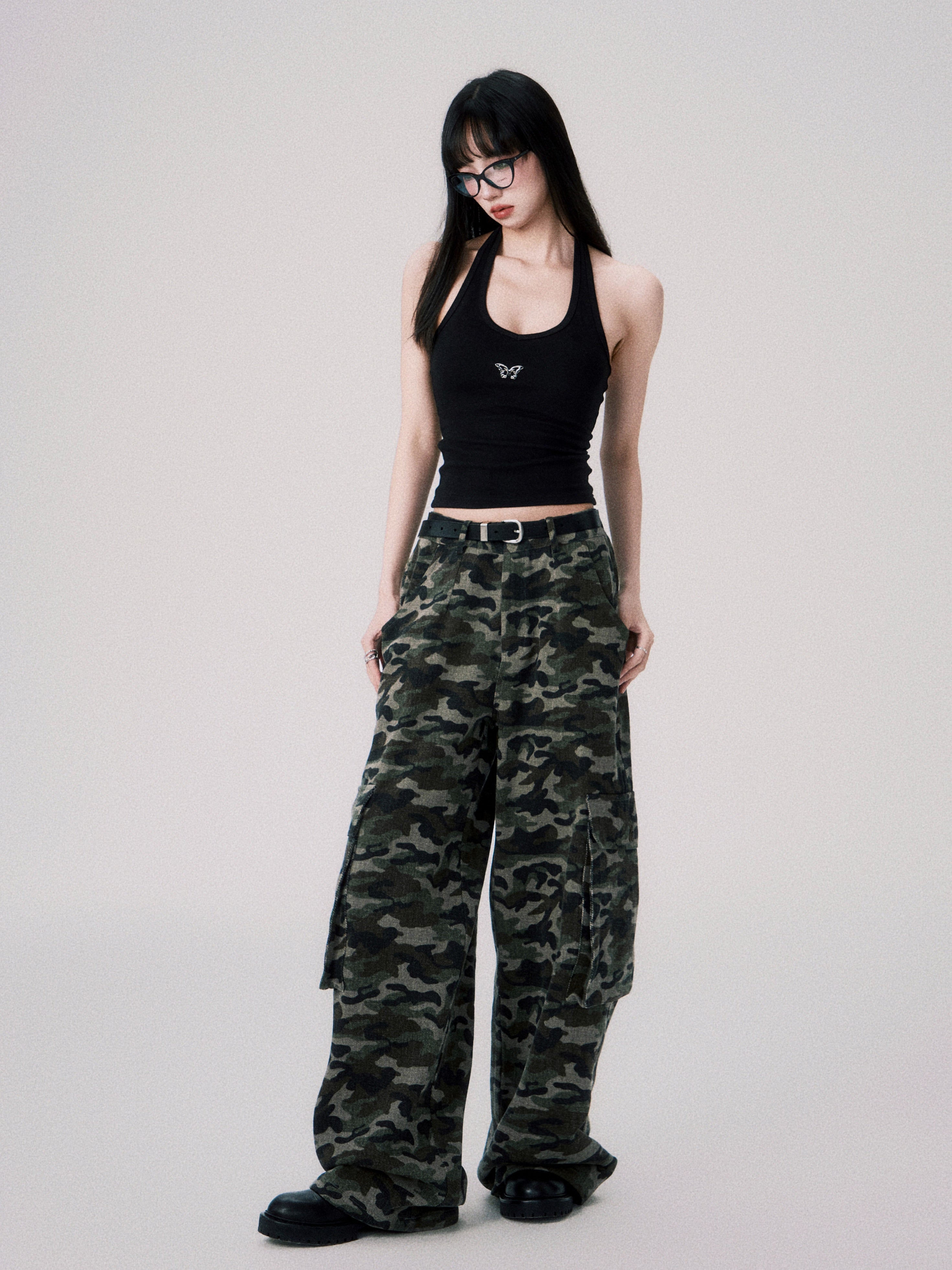 Loose Camouflage Cargo Pants