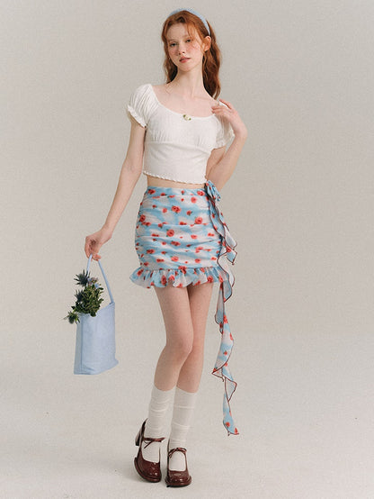 Sky Rosie는 Camisole &amp; Drape Ruffle Skirt를 그렸습니다