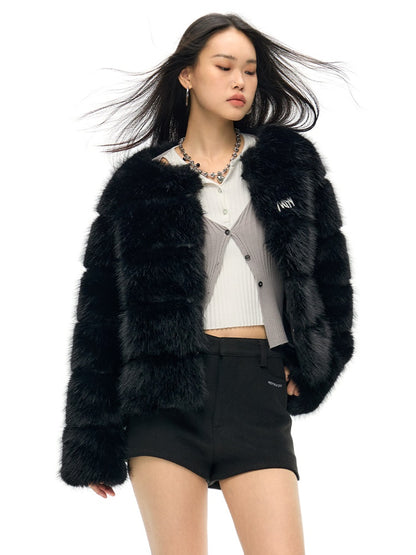 Elegance Quilted Eco-friendly Fur Coat