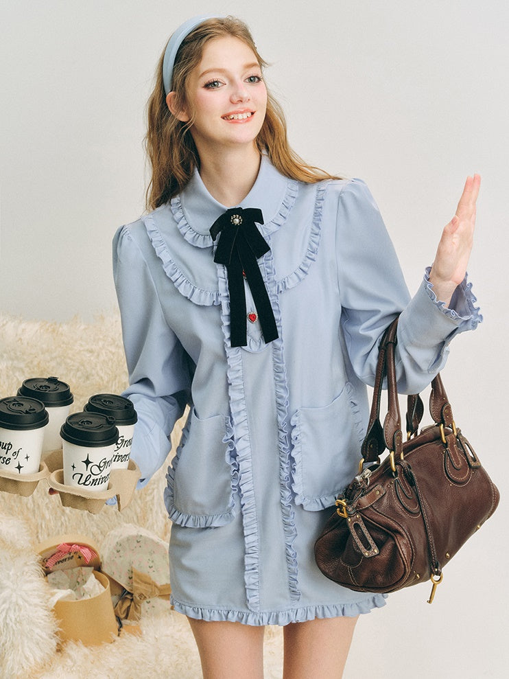 Preppy Frill Lace Shirt