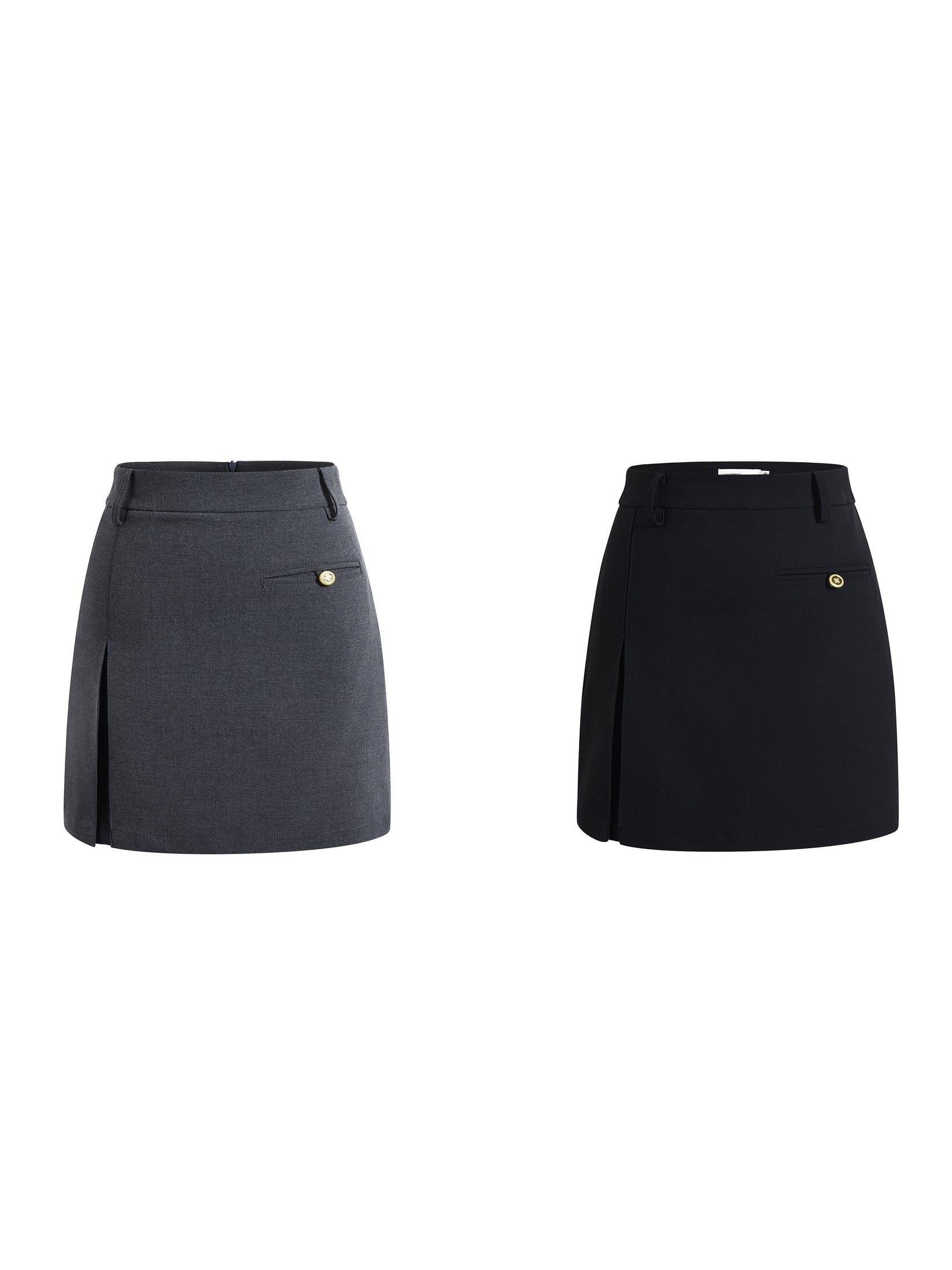 Slim A-line Short Skirt