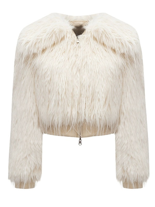 think fur Curly Fur Long Vest ホワイト定価29000円ぐらいでした
