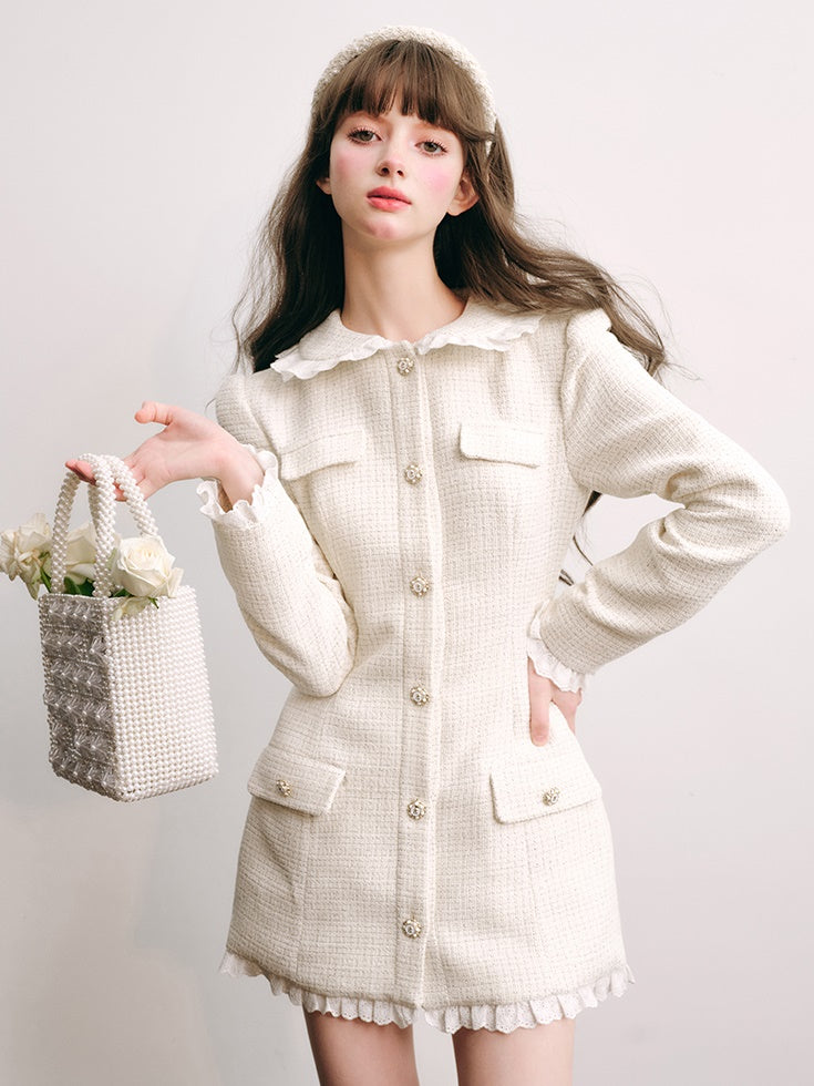 Drene Stitch Small Fragrance Style Classical Robe