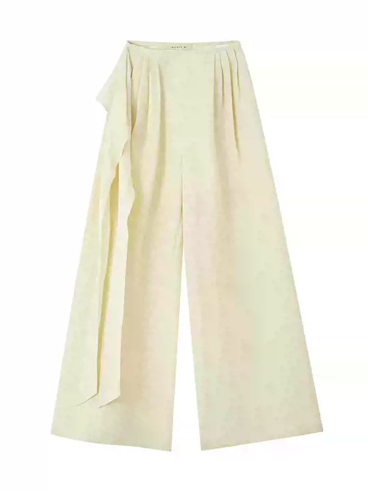 Straight Wrap Retro Loose Classy Wide-Pants