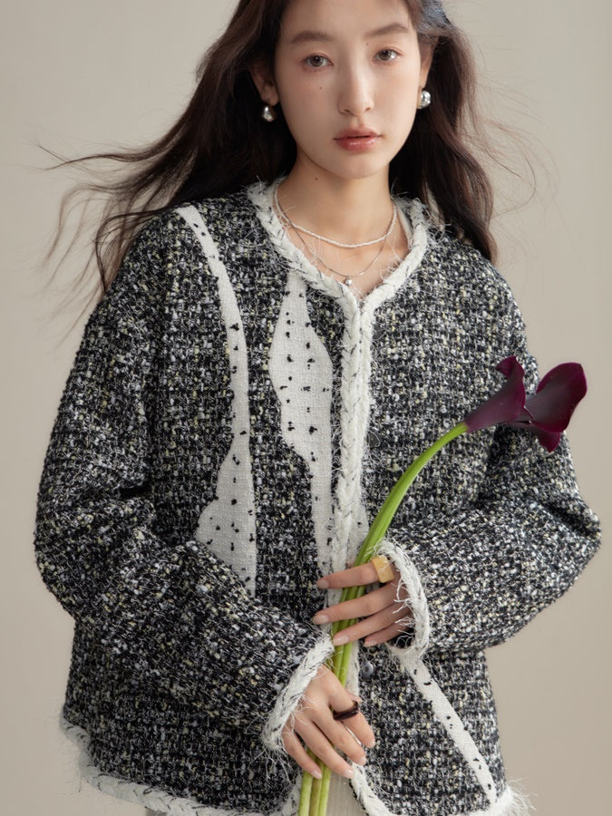 Stitch Design Monotone Tweed Jacket