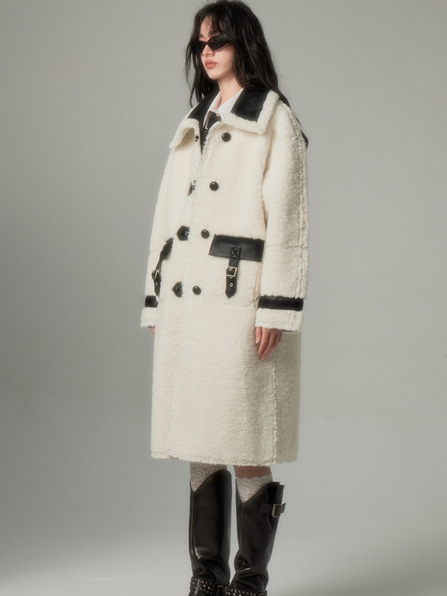 BoA &amp; Leather reversible Coat