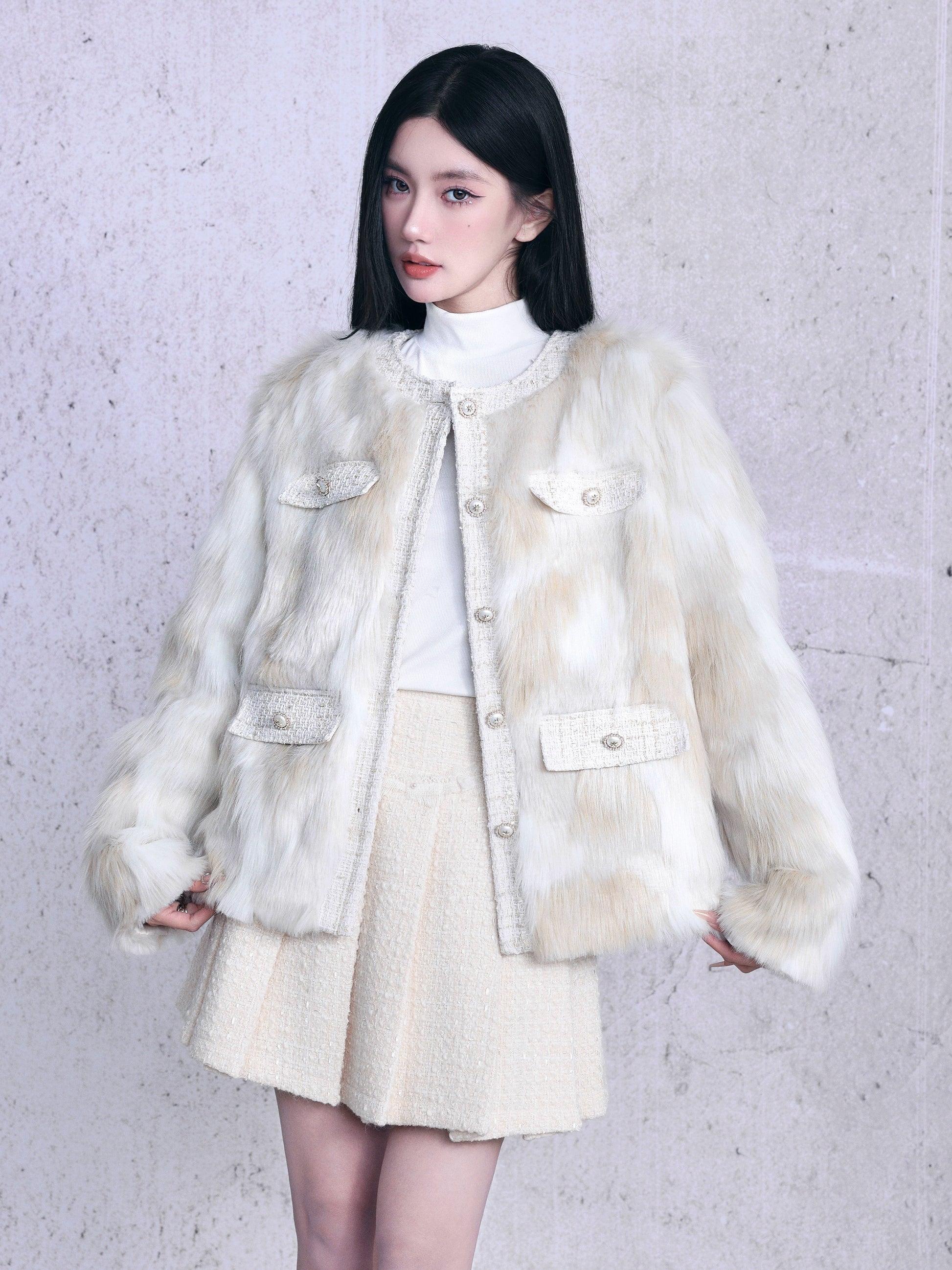 Eco-friendly Fur Plush Jacket