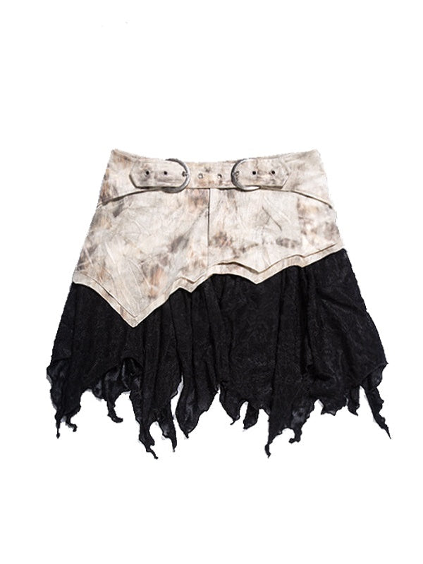 Irregular Punk Style A-line Skirt