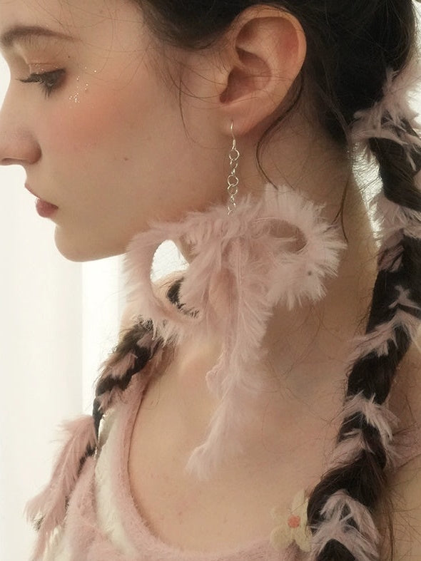 Flower Ribbon Pierce ＆ Earring