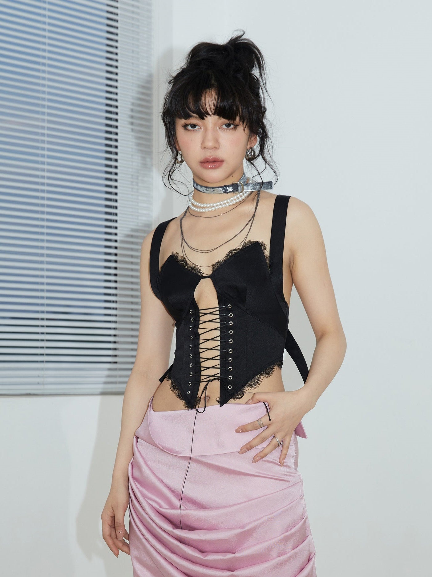 Sexy Hollow Lace-Up Strap Vest