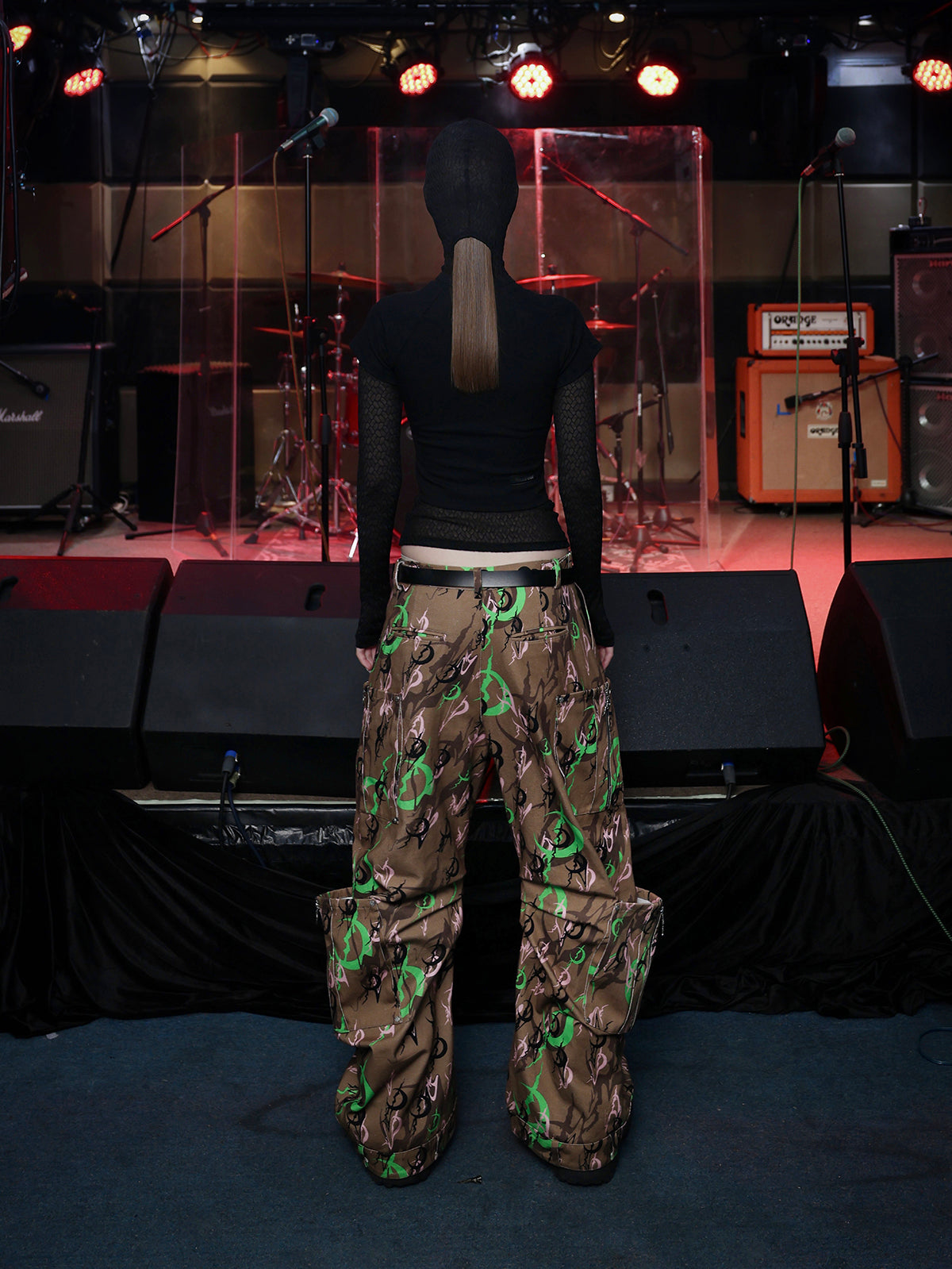 Camouflage Three-dimensional Pocket Baggy Pants