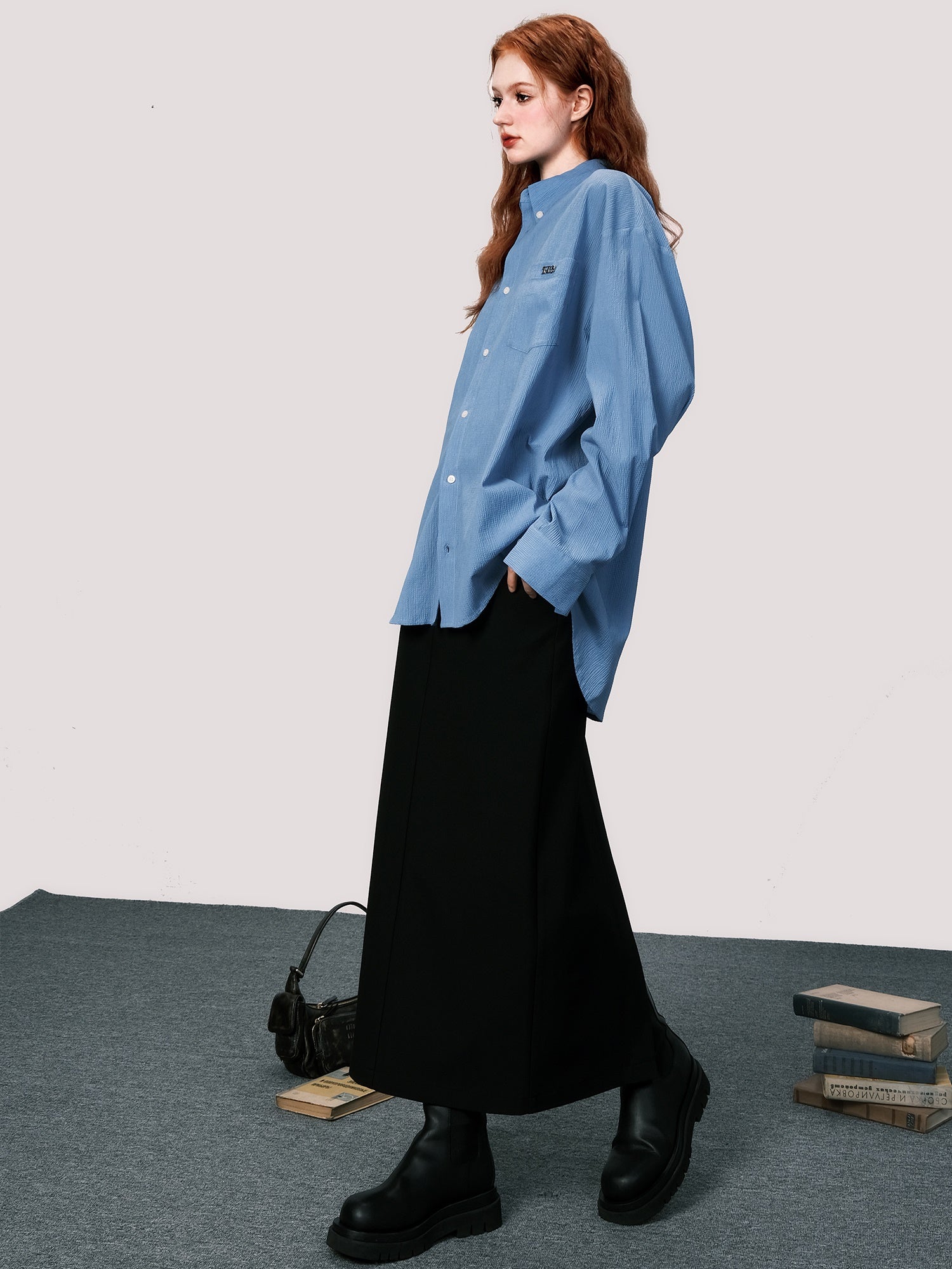 Relaxed Straight Long Skirt – ARCANA ARCHIVE