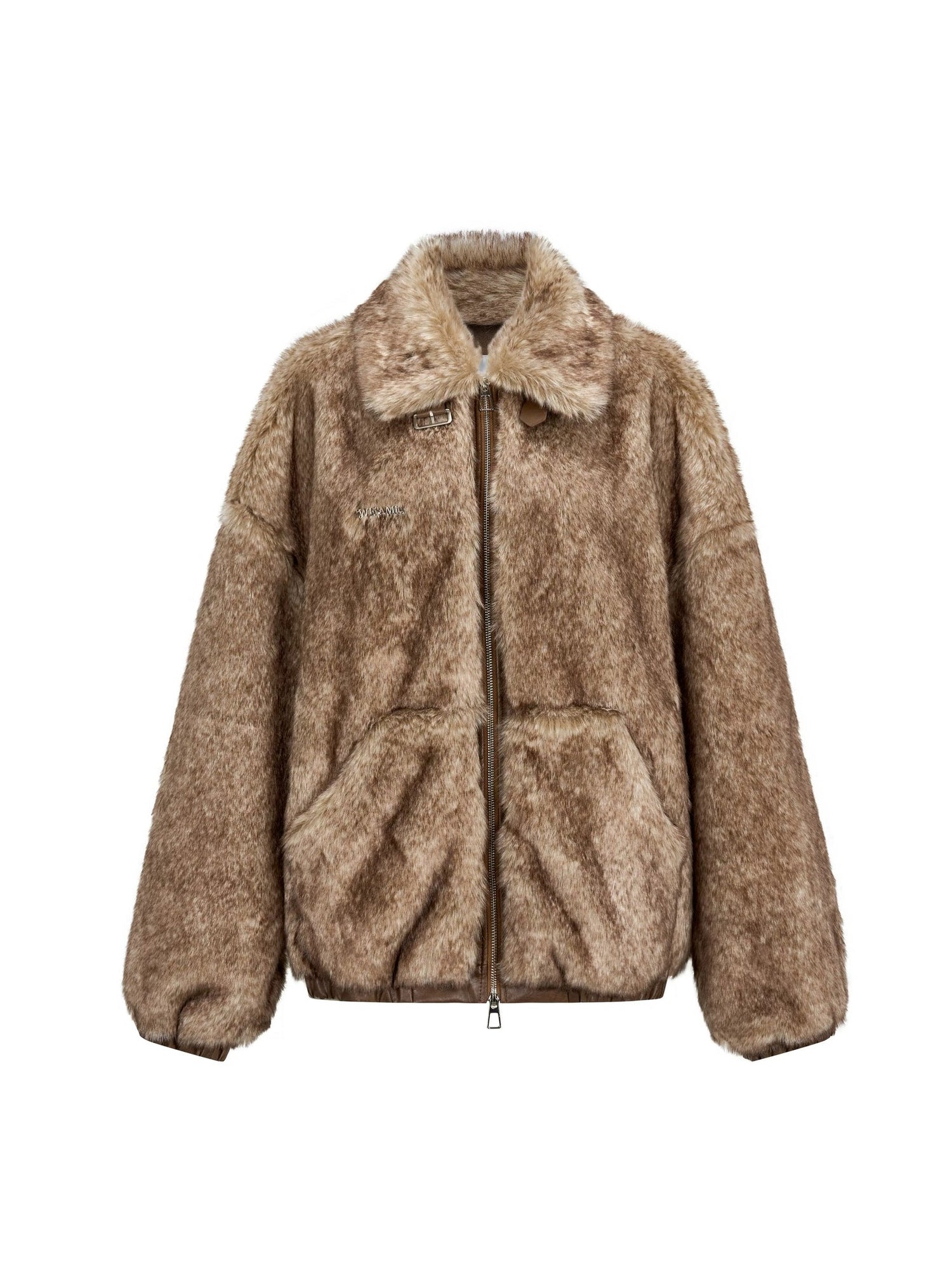 Loose Strap Eco-friendly Fur Plush Jacket