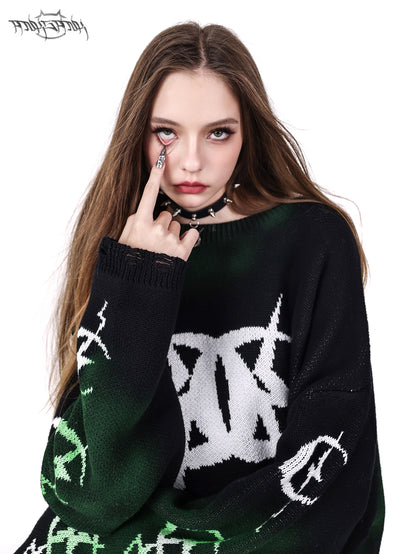 Moon Graffiti OverSize Street Sweater