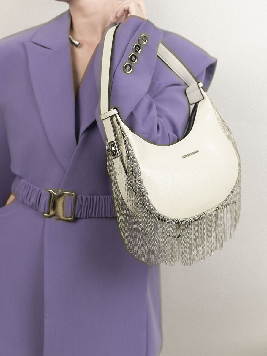 Tassel Crescent Bag