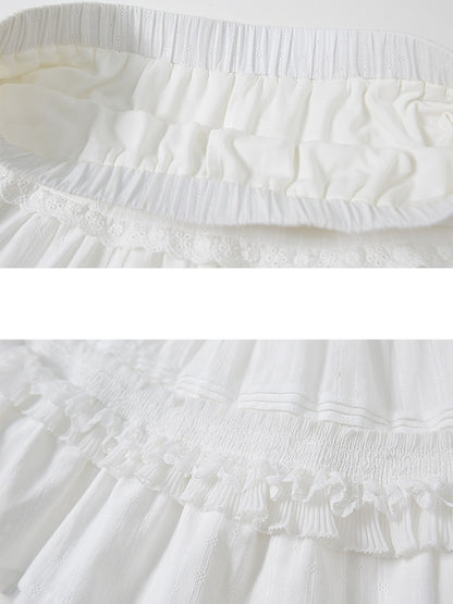 Jacquard Lace Cake Puffy Skirt