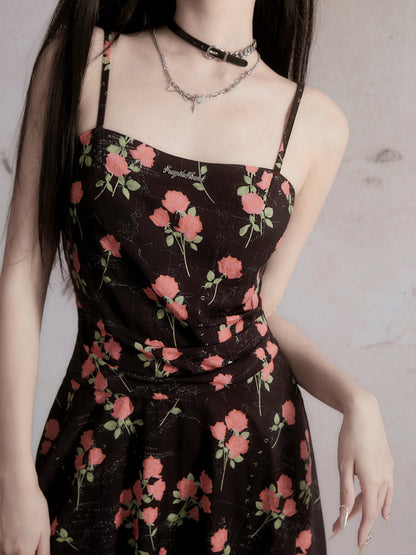 Rose Romantic Sling Dress