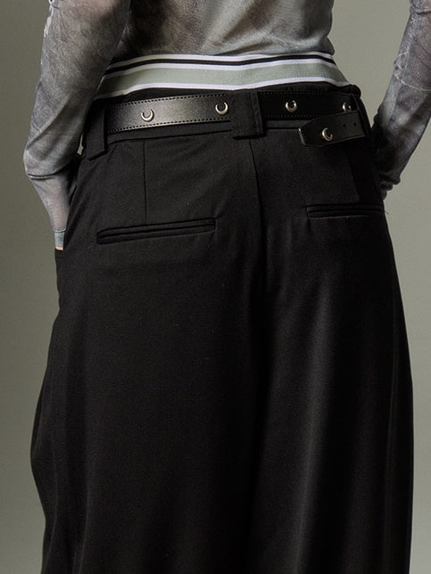 Double Waist Wide Leg Pants – ARCANA ARCHIVE