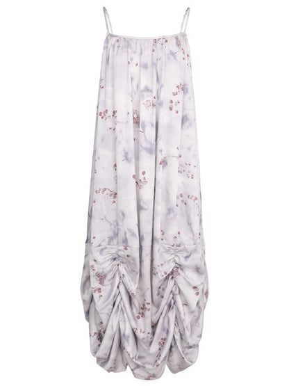 Printed Sling Balloon Dress