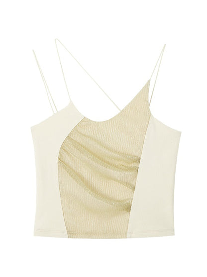 Tricolor Stitching Camisole