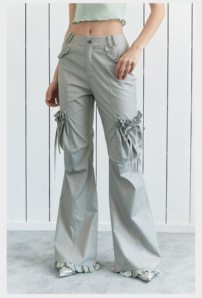 Casual Edge Frill Flare Pants