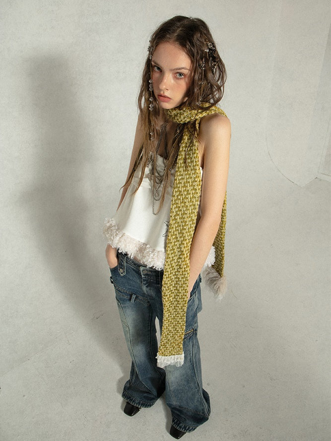 Coarse Woven Long Scarf