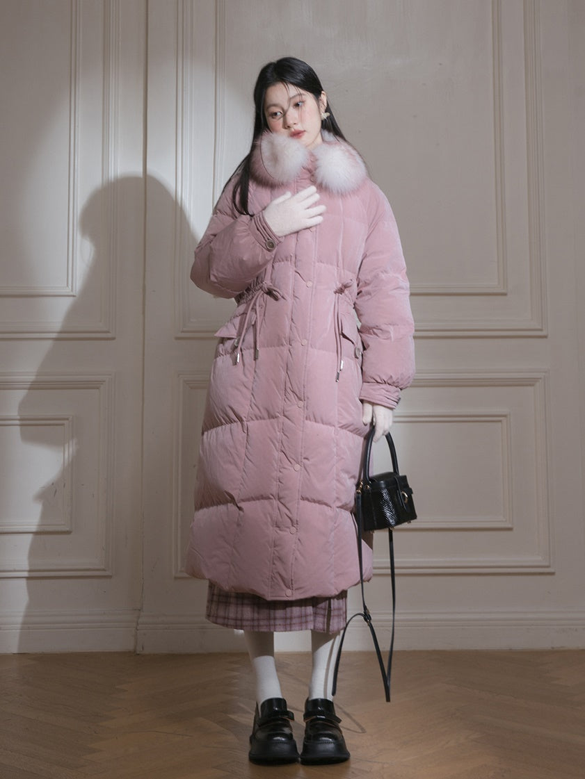 Fur Collar Long Down Jacket