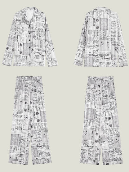 Newspaper Printing Pajamas