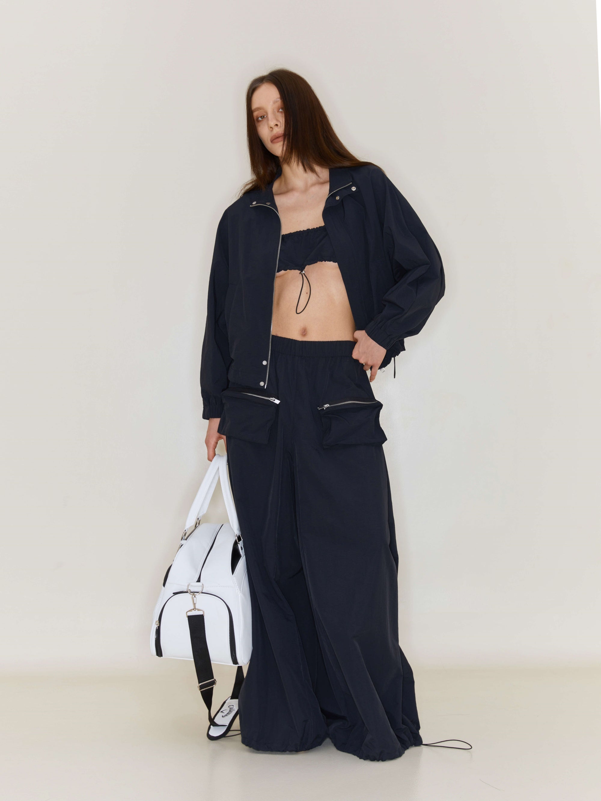 Loose Wide-Leg Mopping Casual Pants