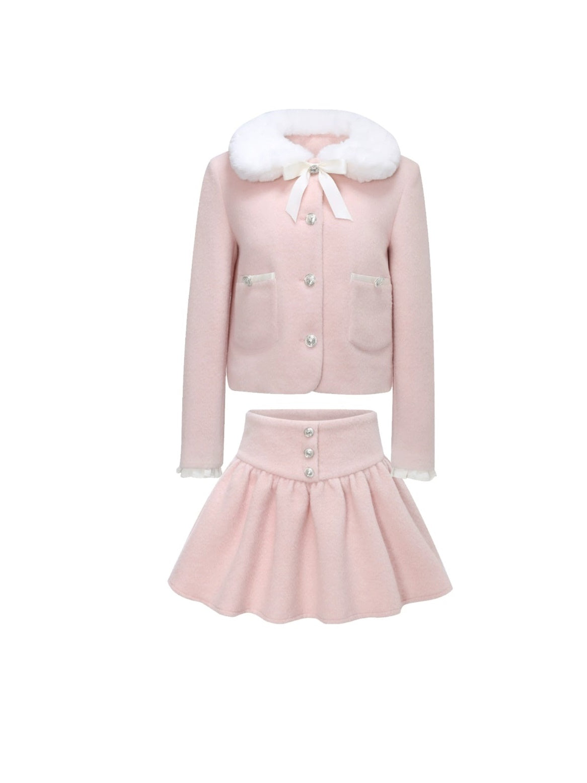 Furlar Short Jacket &amp; High Wareed Gather Skirt