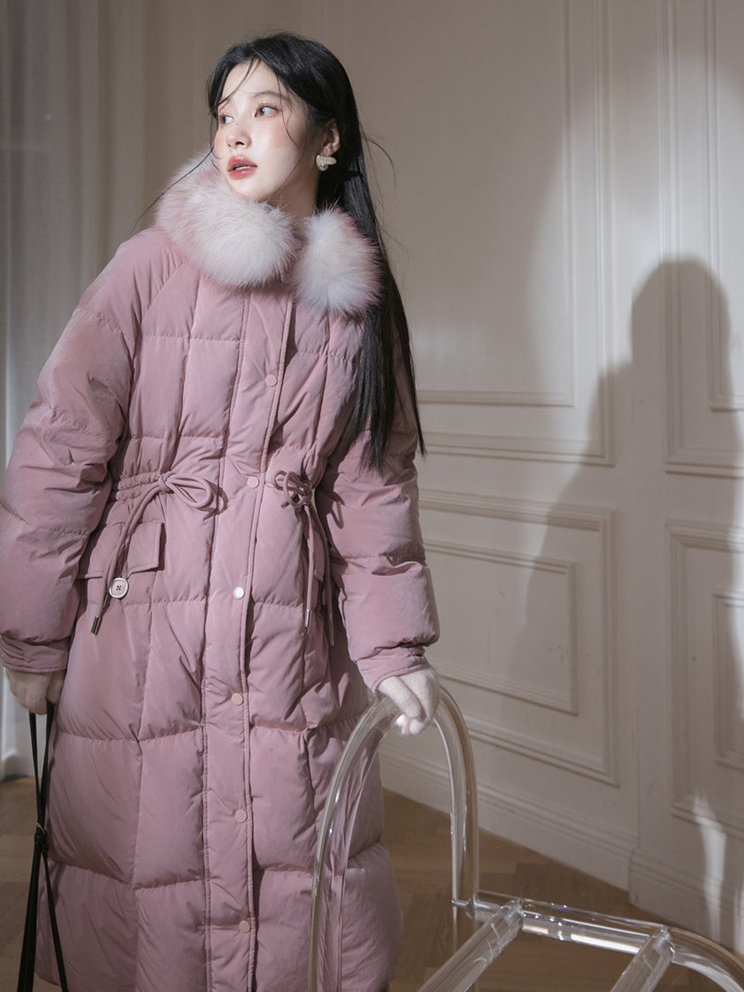 Fur Collar Long Down Jacket