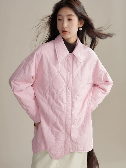 Reversible Lightweight Rhombus Padded Jacket