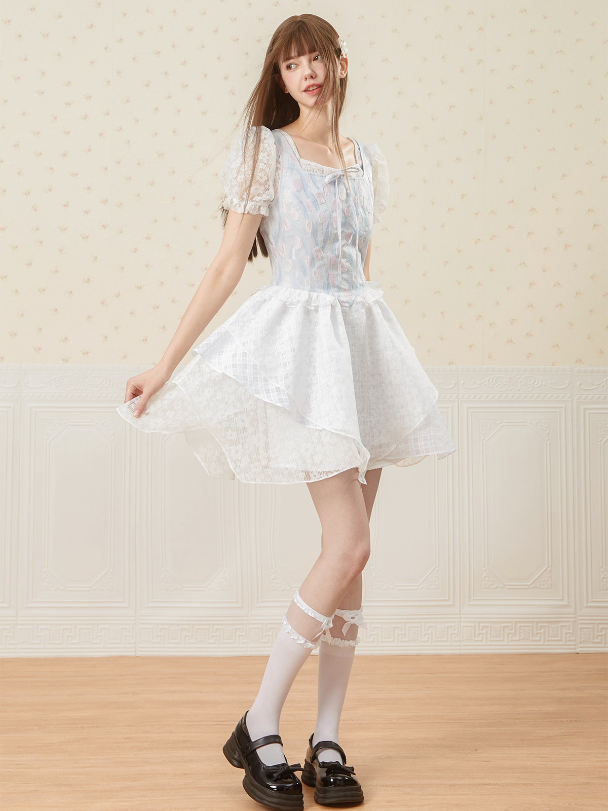 Tulip Jacquard Princess Dress