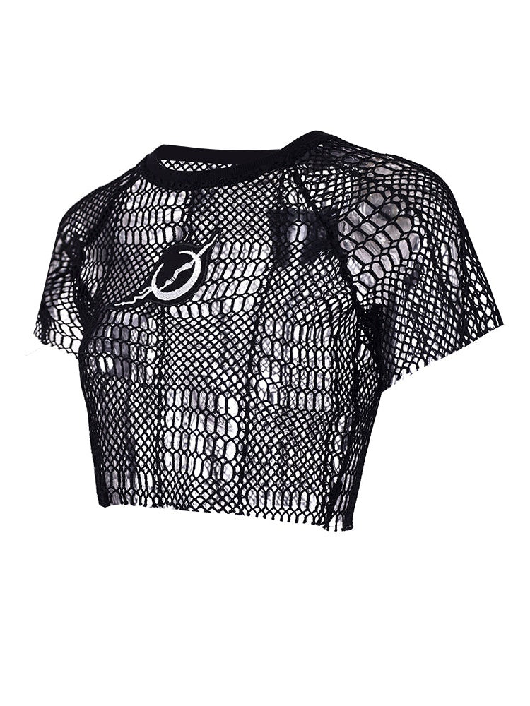 Mesh Perspective Rock Short T-shirt