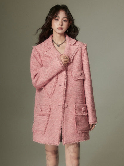 Small Fragrance Heart Stitch Coat