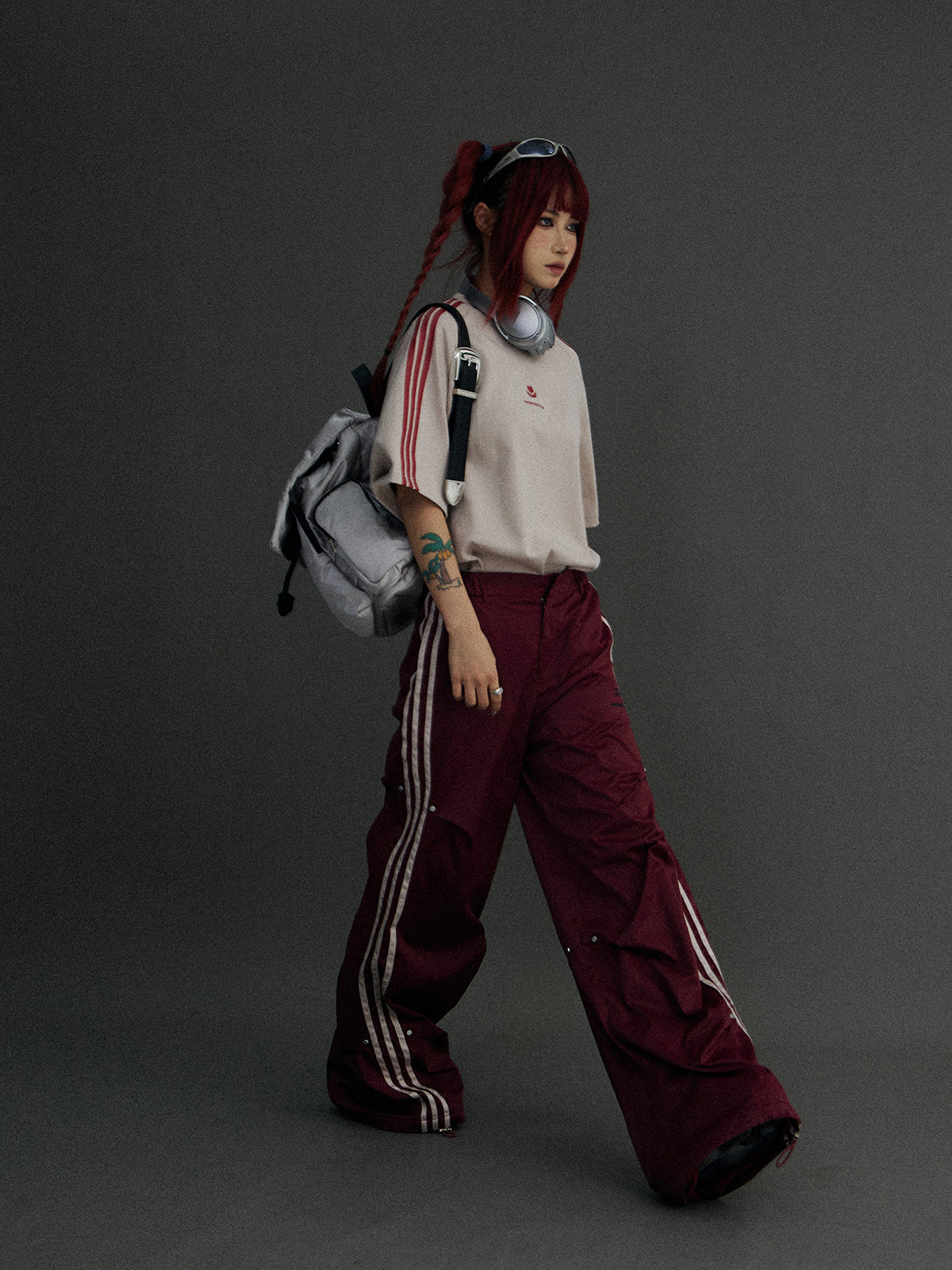 Side Line Loose Track Pants