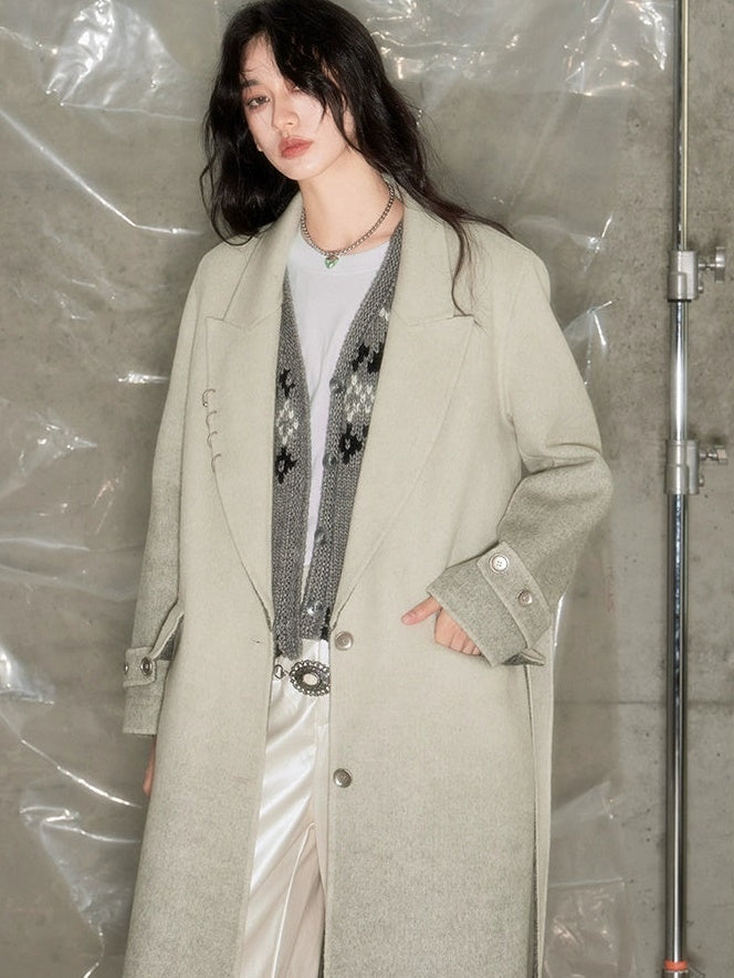 Gradient Mid-length Coat