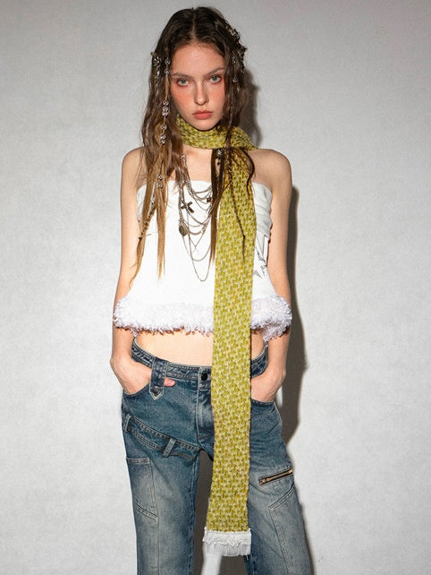 Coarse Woven Long Scarf