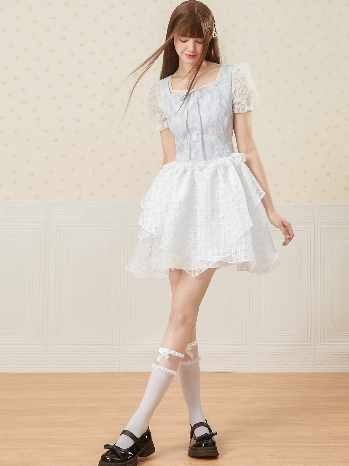 Tulip Jacquard Princess Dress