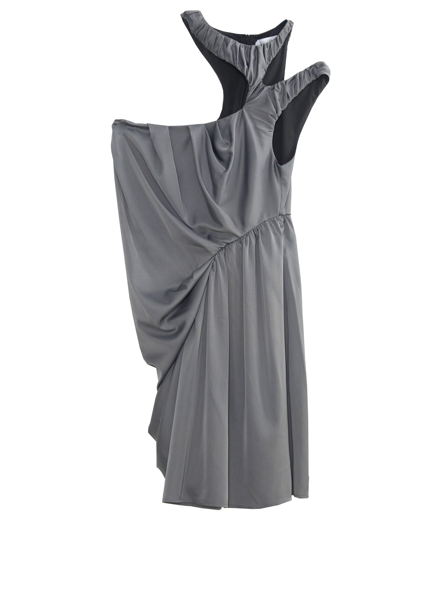 IRREGULAR HOLLOW PLEATED DRESS