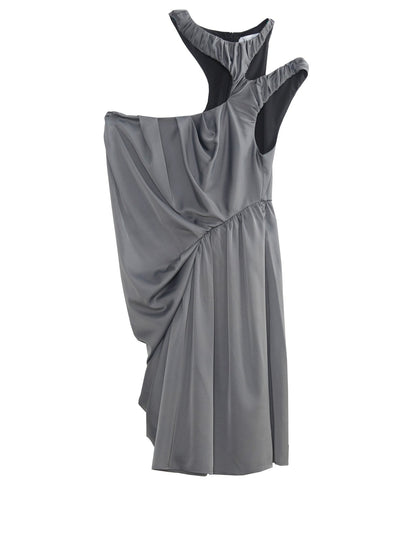 Irregular Hollow Pleated Dress