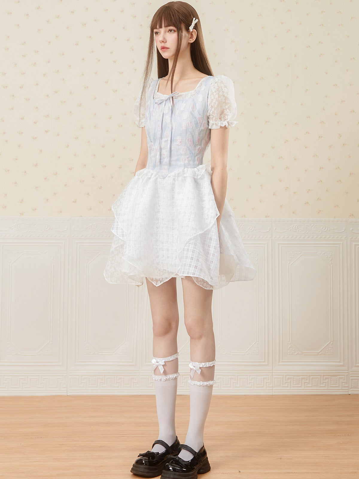 Tulip Jacquard Princess Dress