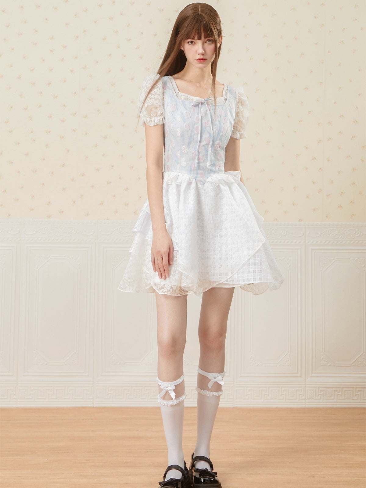 Tulip Jacquard Princess Dress