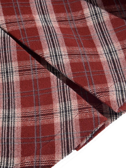 British College Style Plaid Pleated Skirt