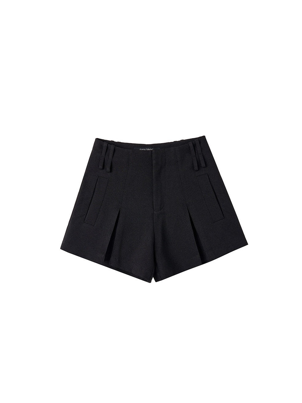 Double Belt Three-dimensional Pleated Shorts