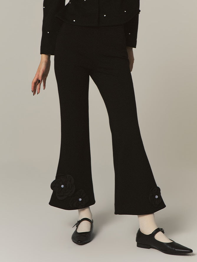 Pantalon de fusée à taille haute mince