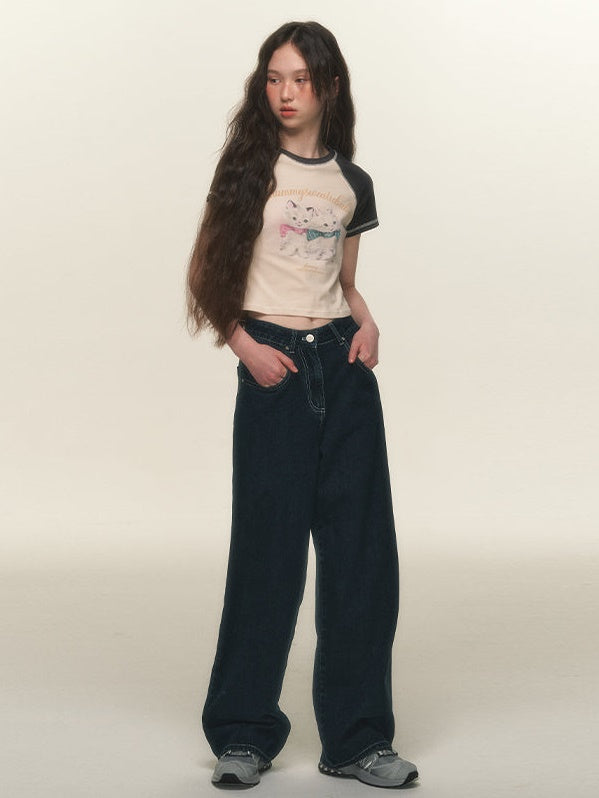 Pantalon en denim en vrac