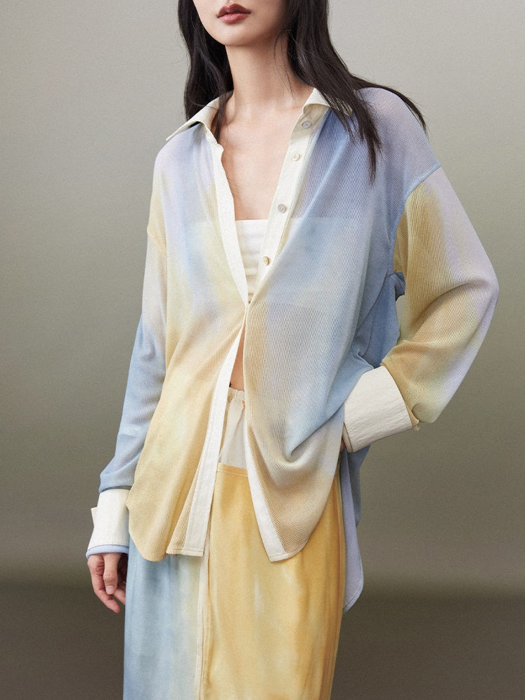 Tidal Blue OverSize Shirt